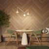 Appliques murales Acier Beige E14 2 NOX