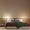 Appliques murales Acier Beige E14 2 NOX