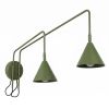 Appliques murales Acier Vert Olive E14 2 NOX