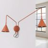 Appliques murales Acier Ocre Rouge E14 2 NOX