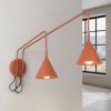 Appliques murales Acier Ocre Rouge E14 2 NOX