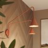 Appliques murales Acier Ocre Rouge E14 2 NOX