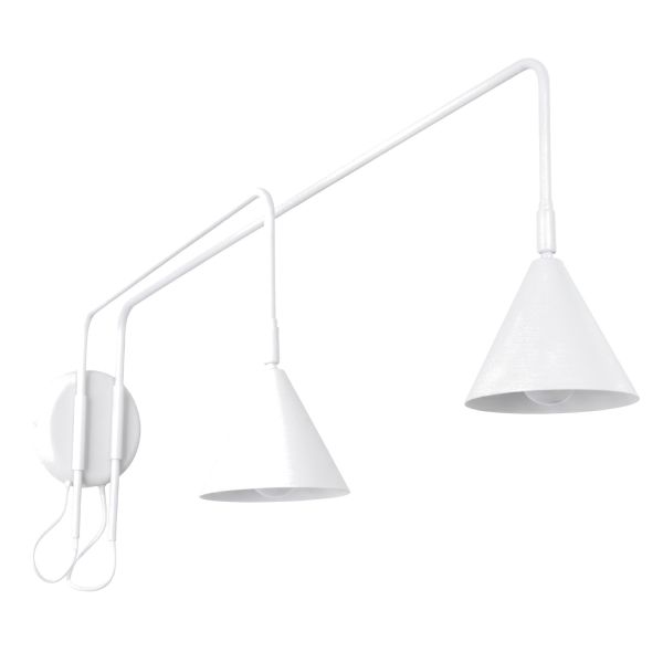 Appliques murales Acier Blanc E14 2 NOX