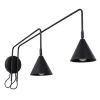 Appliques murales Acier Noir E14 2 NOX