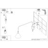 Appliques murales Acier Beige E14 1 NOX
