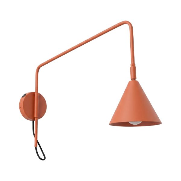 Appliques murales Acier Ocre Rouge E14 1 NOX