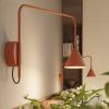 Appliques murales Acier Ocre Rouge E14 1 NOX