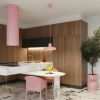 Suspensions Acier Rose E27 1 BILO