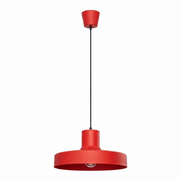 Suspensions Acier Rouge E27 1 BILO