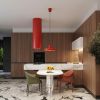 Suspensions Acier Rouge E27 1 BILO