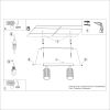 Plafonniers Aluminium Bourgogne GU10 1 Karbon