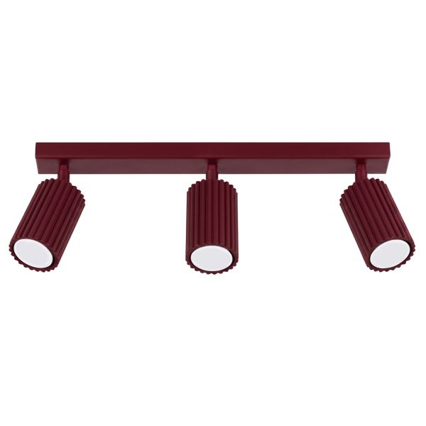 Plafonniers Aluminium Bourgogne GU10 3 Karbon