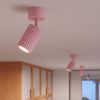 Plafonniers Aluminium Rose GU10 1 Karbon