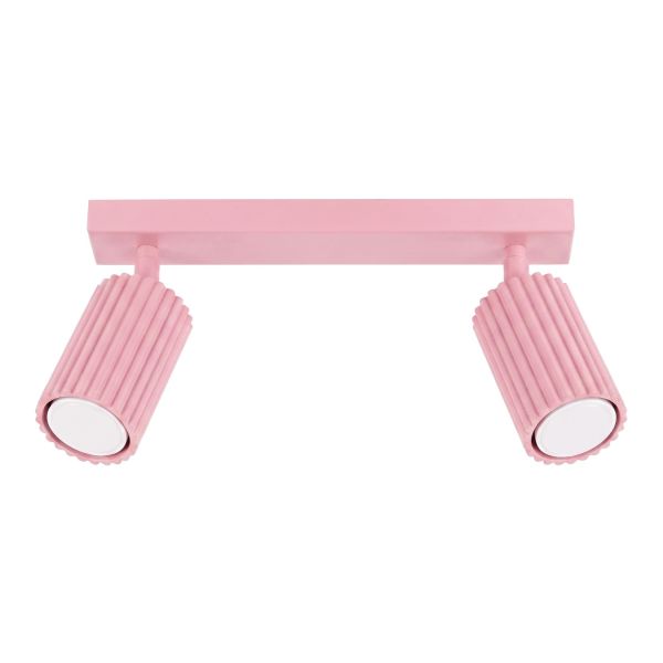 Plafonniers Aluminium Rose GU10 1 Karbon