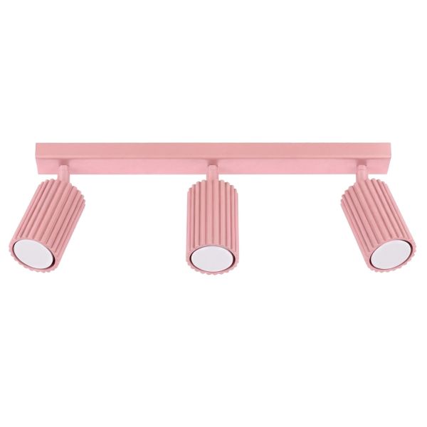 Plafonniers Aluminium Rose GU10 3 Karbon