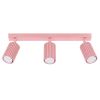 Plafonniers Aluminium Rose GU10 3 Karbon