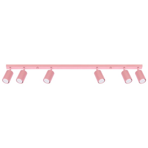Plafonniers Aluminium Rose GU10 6 Karbon