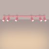 Plafonniers Aluminium Rose GU10 6 Karbon