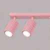 Plafonniers Aluminium Rose GU10 6 Karbon