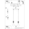 Suspensions Aluminium Blanc G9 2 Halo