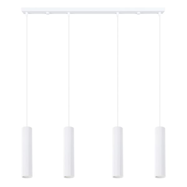 Suspensions Aluminium Blanc GU10 4 Karbon