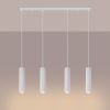 Suspensions Aluminium Blanc GU10 4 Karbon