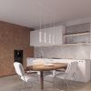 Suspensions Aluminium Blanc GU10 4 Karbon