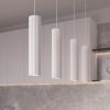 Suspensions Aluminium Blanc GU10 4 Karbon