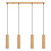 Suspensions Aluminium Doré GU10 4 Karbon