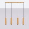 Suspensions Aluminium Doré GU10 4 Karbon