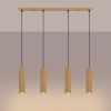Suspensions Aluminium Doré GU10 4 Karbon