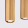 Suspensions Aluminium Doré GU10 4 Karbon