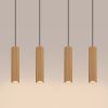 Suspensions Aluminium Doré GU10 4 Karbon