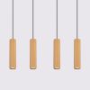 Suspensions Aluminium Doré GU10 4 Karbon