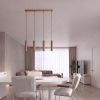 Suspensions Aluminium Doré GU10 4 Karbon