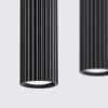 Suspensions Aluminium Noir GU10 4 Karbon