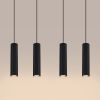 Suspensions Aluminium Noir GU10 4 Karbon