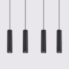 Suspensions Aluminium Noir GU10 4 Karbon