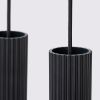 Suspensions Aluminium Noir GU10 4 Karbon