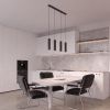 Suspensions Aluminium Noir GU10 4 Karbon