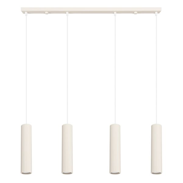 Suspensions Aluminium Beige GU10 4 Karbon