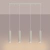 Suspensions Aluminium Beige GU10 4 Karbon