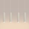 Suspensions Aluminium Beige GU10 4 Karbon