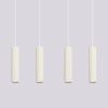 Suspensions Aluminium Beige GU10 4 Karbon