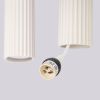 Suspensions Aluminium Beige GU10 4 Karbon