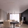 Suspensions Aluminium Beige GU10 4 Karbon