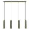 Suspensions Aluminium Vert Olive GU10 4 Karbon