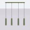 Suspensions Aluminium Vert Olive GU10 4 Karbon