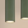 Suspensions Aluminium Vert Olive GU10 4 Karbon