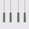 Suspensions Aluminium Vert Olive GU10 4 Karbon